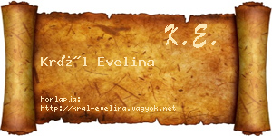 Král Evelina névjegykártya